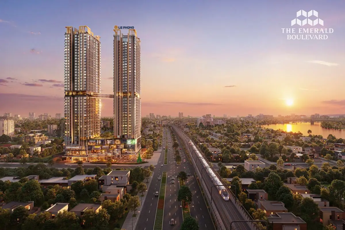 Phối cảnh The Emerald Boulevard mặt tiền Quốc lộ 13