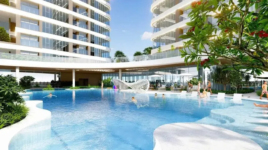 Hồ bơi resort nội khu The Emerald Boulevard Lê Phong Thuận An Bình Dương