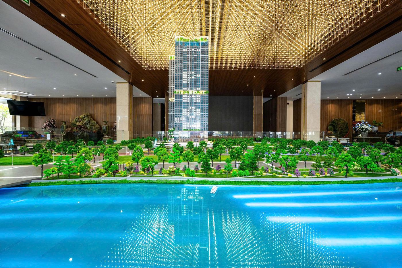 Mô hình tổng thể The Emerald Boulevard và cảnh quan nội khu