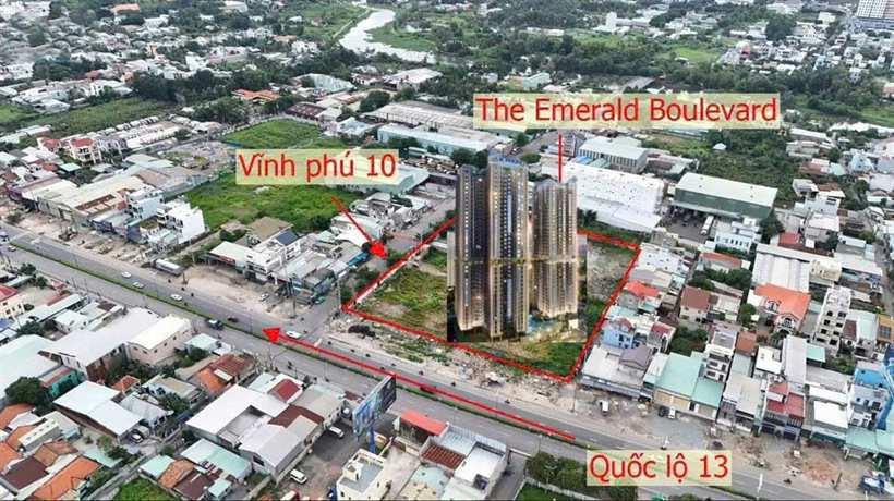 Hạ tầng Quốc lộ 13 kết nối The Emerald Boulevard với Thủ Đức và TP.HCM