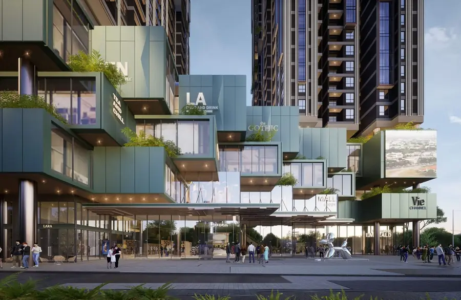 Shophouse khối đế thương mại dịch vụ TMDV The Emerald Boulevard mặt tiền QL13