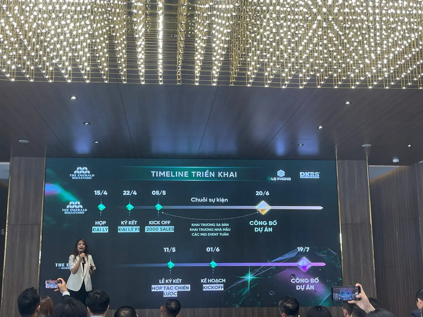 Timeline triển khai The Emerald Boulevard cập nhật Kick Off, khai trương sa bàn và khai trương căn hộ mẫu tháng 5 năm 2026